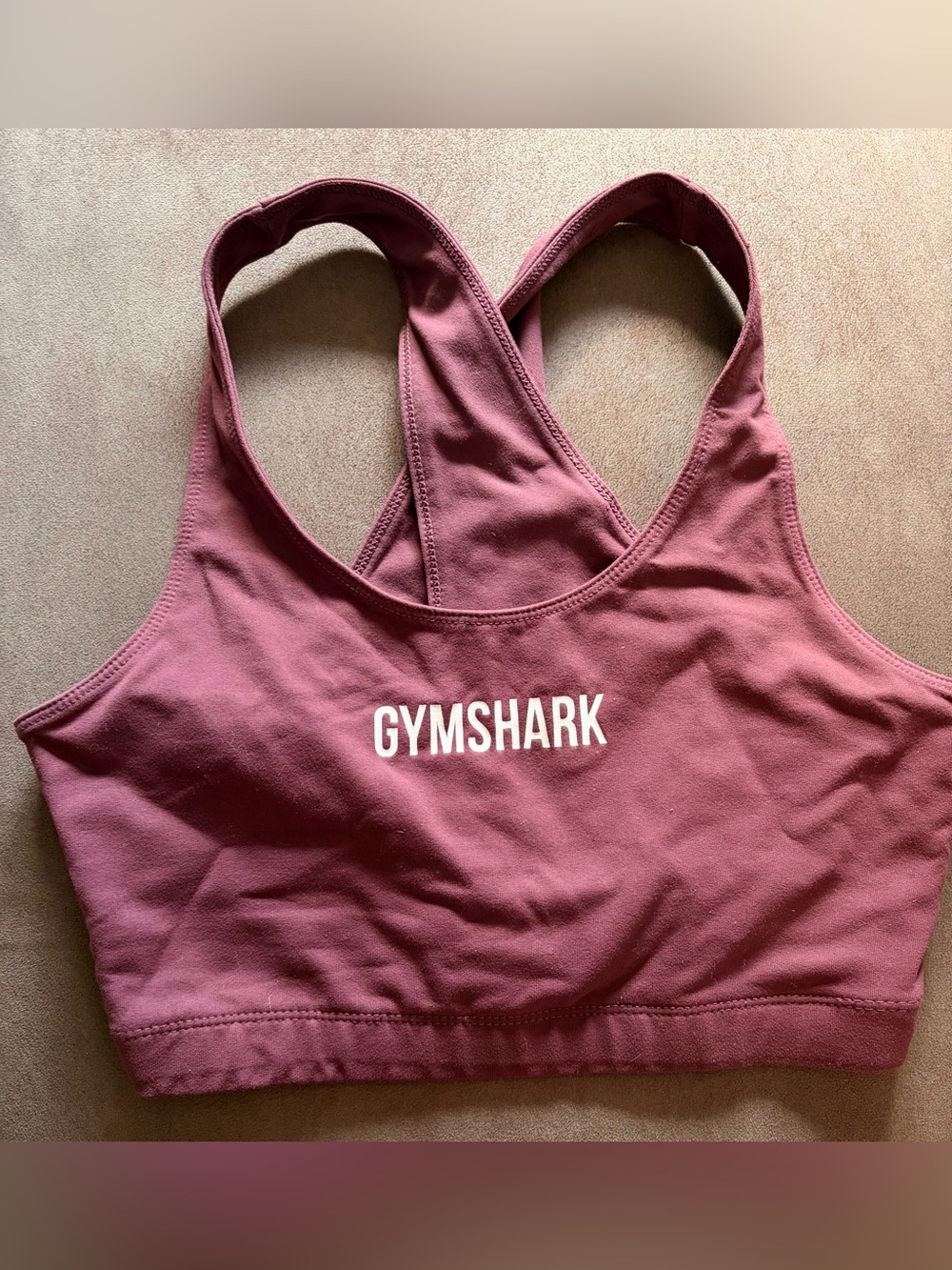 Gymshark Poise Light Support Sports Bra in Berry/Plum
